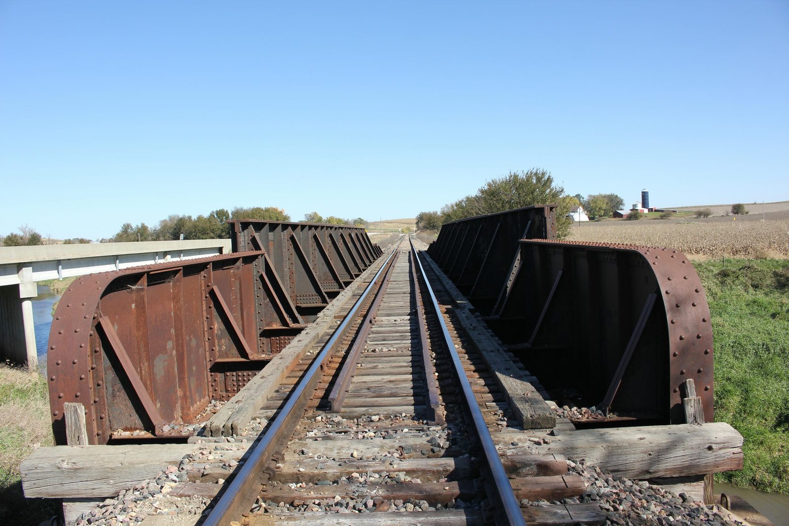 Looking north